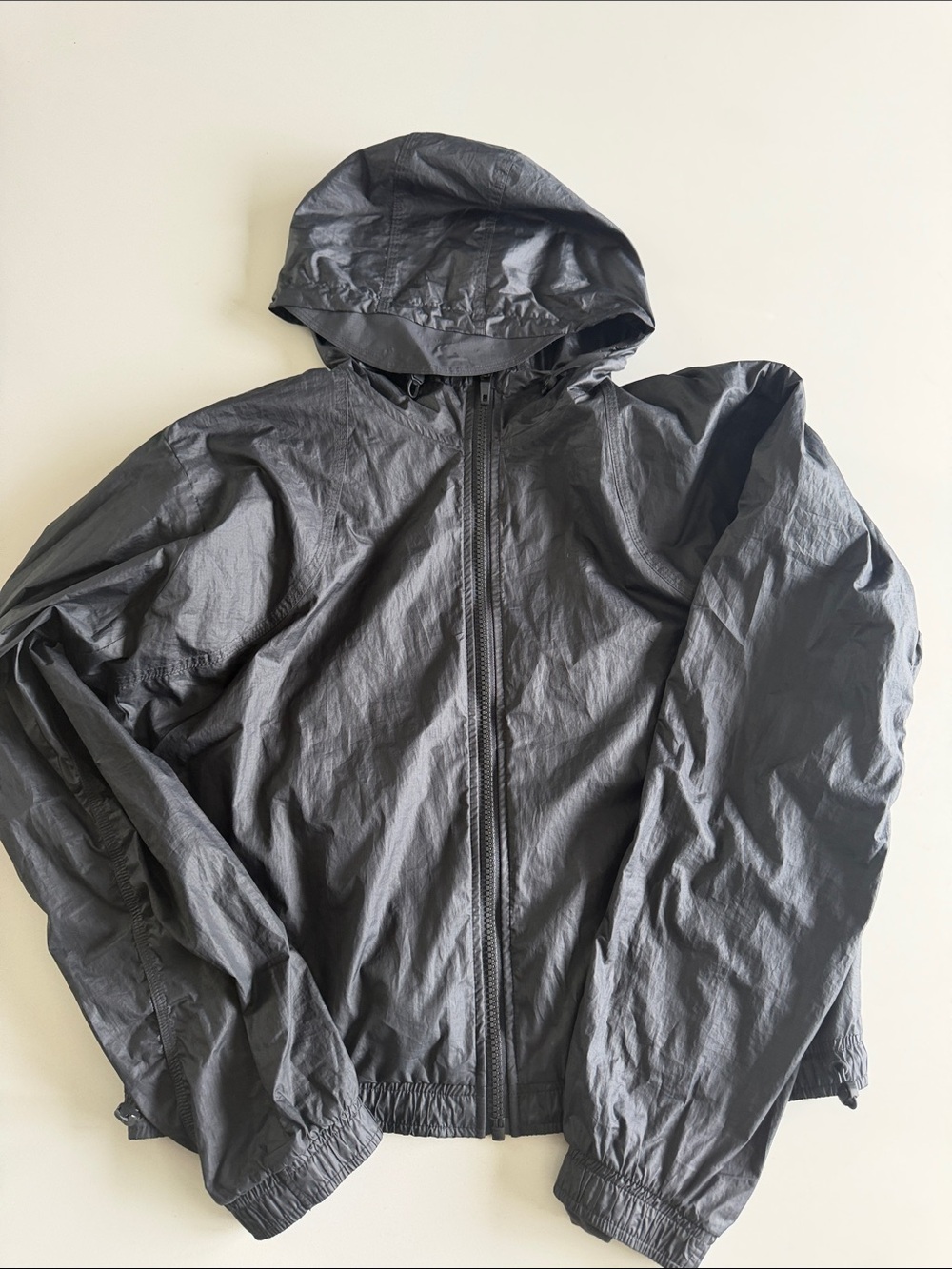 adidas Gray Hooded Utility windbreaker Jacket